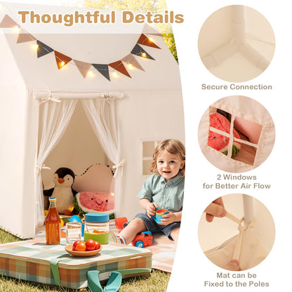 Indoor & Outdoor Toddler Tent with Padded Non-slip Mat