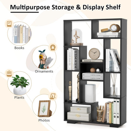 120cm Tall Bookshelf with Anti-tipping Kits for Home Office