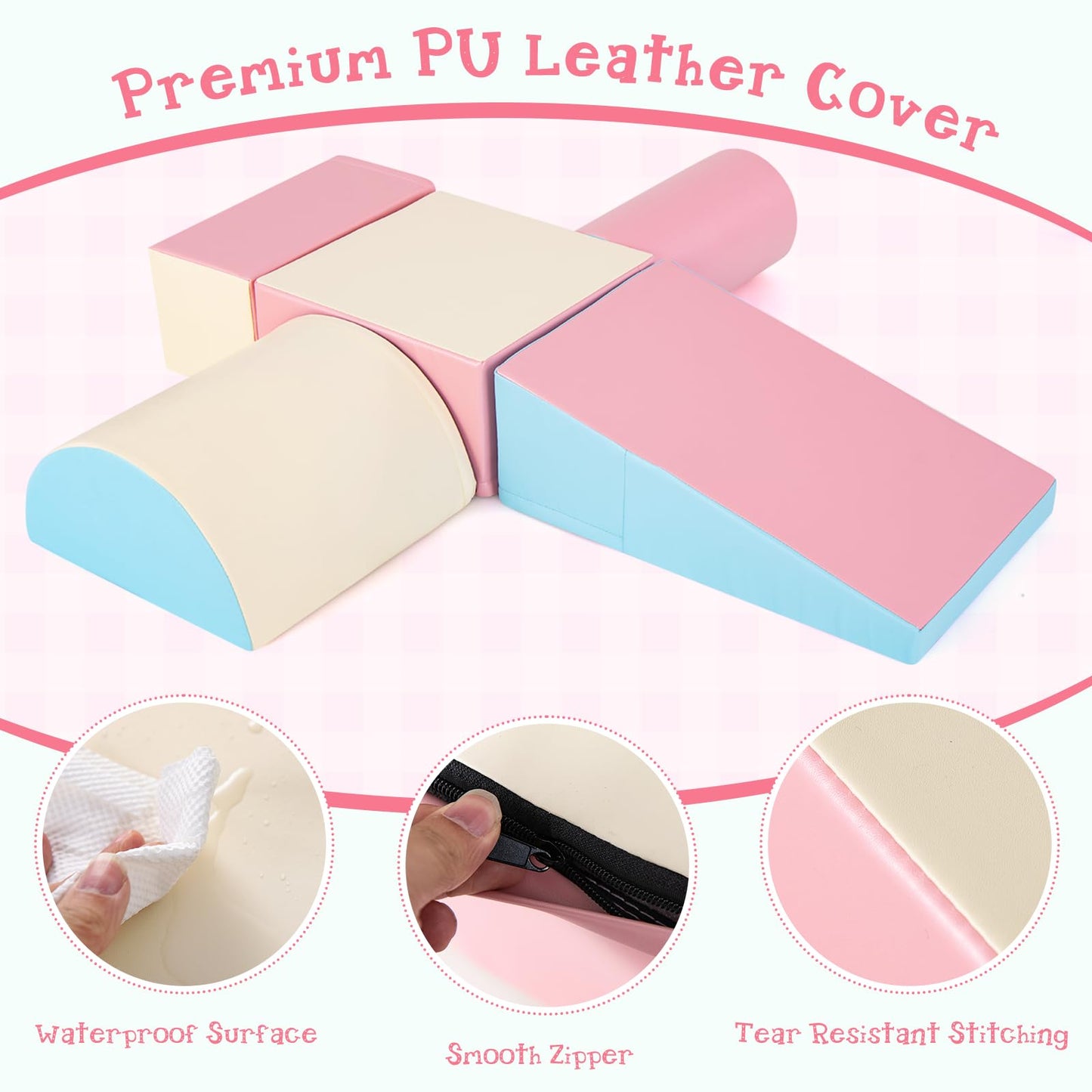 5-Piece Soft Waterproof Kids Climb and Crawl Activity Playset