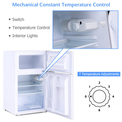 90L Freestanding Undercounter Refrigerator with 2 Reversible Door