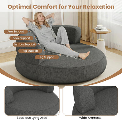 Inflatable Couch Inflatable Lounger Air Sofa with Detachable Cover