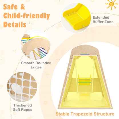 8-in-1 Indoor Jungle Gym Wooden Playground