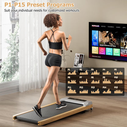 2.25HP Under Desk Treadmill with Remote Control for Home Office