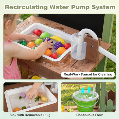 Outdoor Mud Farm Playset for Kids Age 3+