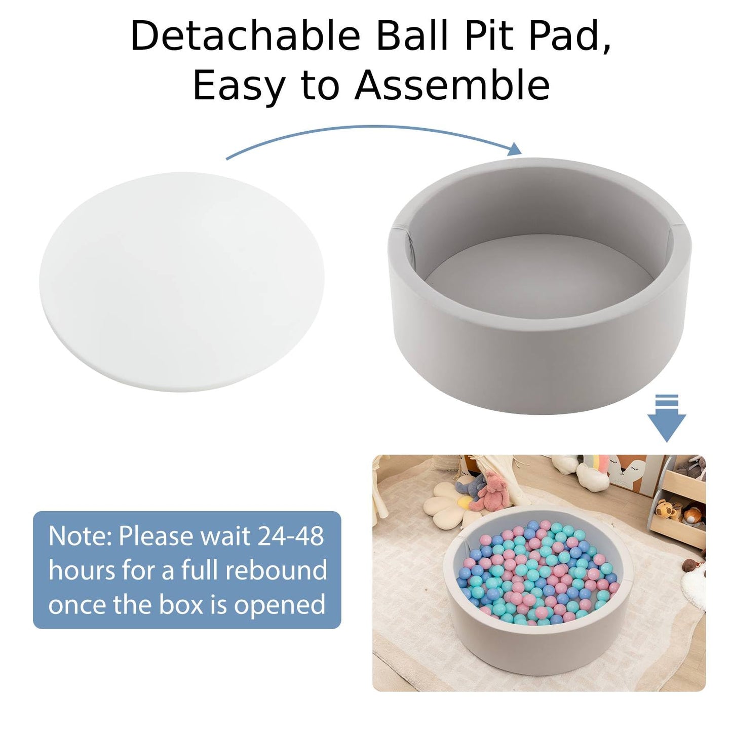 Soft Foam Ball Pool with 200 Ocean Balls