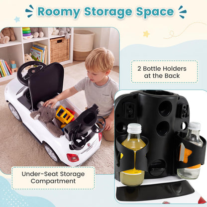 3 in 1 Ride on Push Car, Toddler Push Along Car with Handle