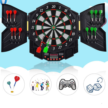 LED Dart Board with 216 Variations 12 Darts Included