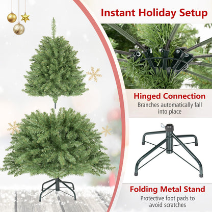 4FT Artificial Christmas Tree, Realistic Full Xmas Tree