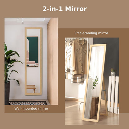 153 x 37 cm Wooden Frame Rectangle Full Length Mirror