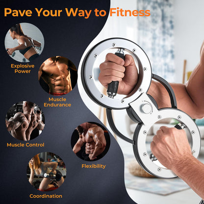 Arm Workout Equipment with Adjustable Resistance for Men and Women
