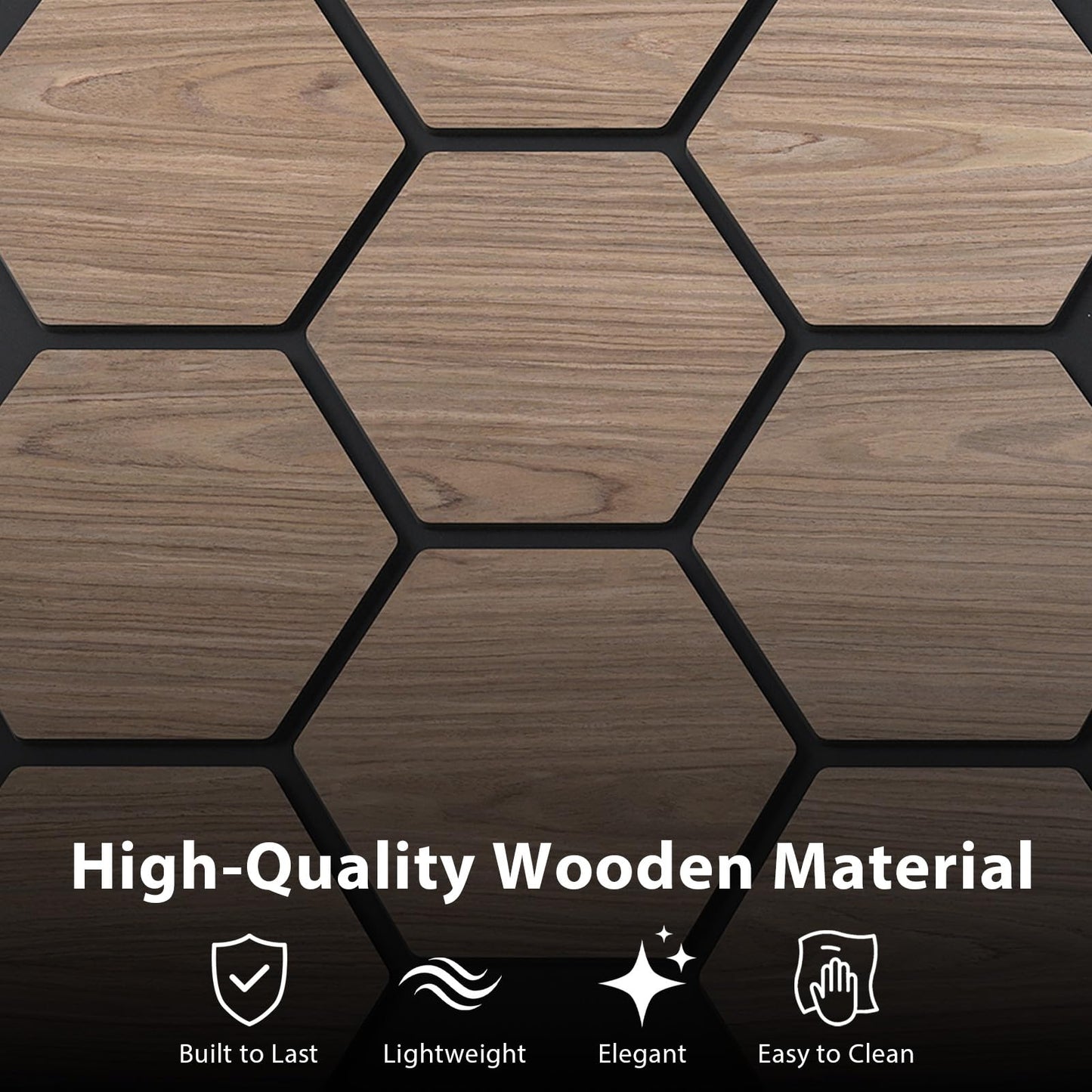 4 Pack Acoustic Panels for Walls 81 x 66 cm Sound Absorbing Panel