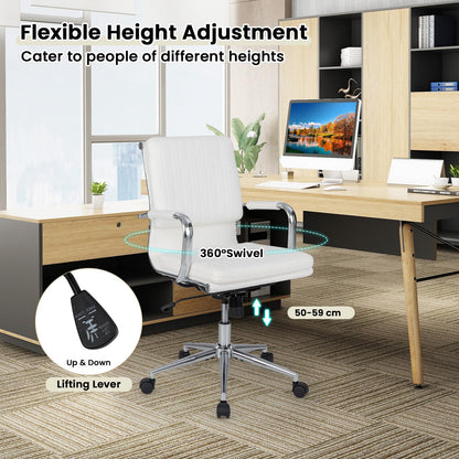 Ergonomic Computer Desk Chair with Rocking Backrest