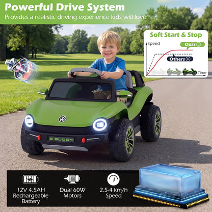 12V Kids Electric Car Licensed Volkswagen with Remote and LED Headlights