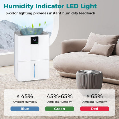 40L Dehumidifier for Home 50 M2 Portable Dehumidifier with 3 Modes