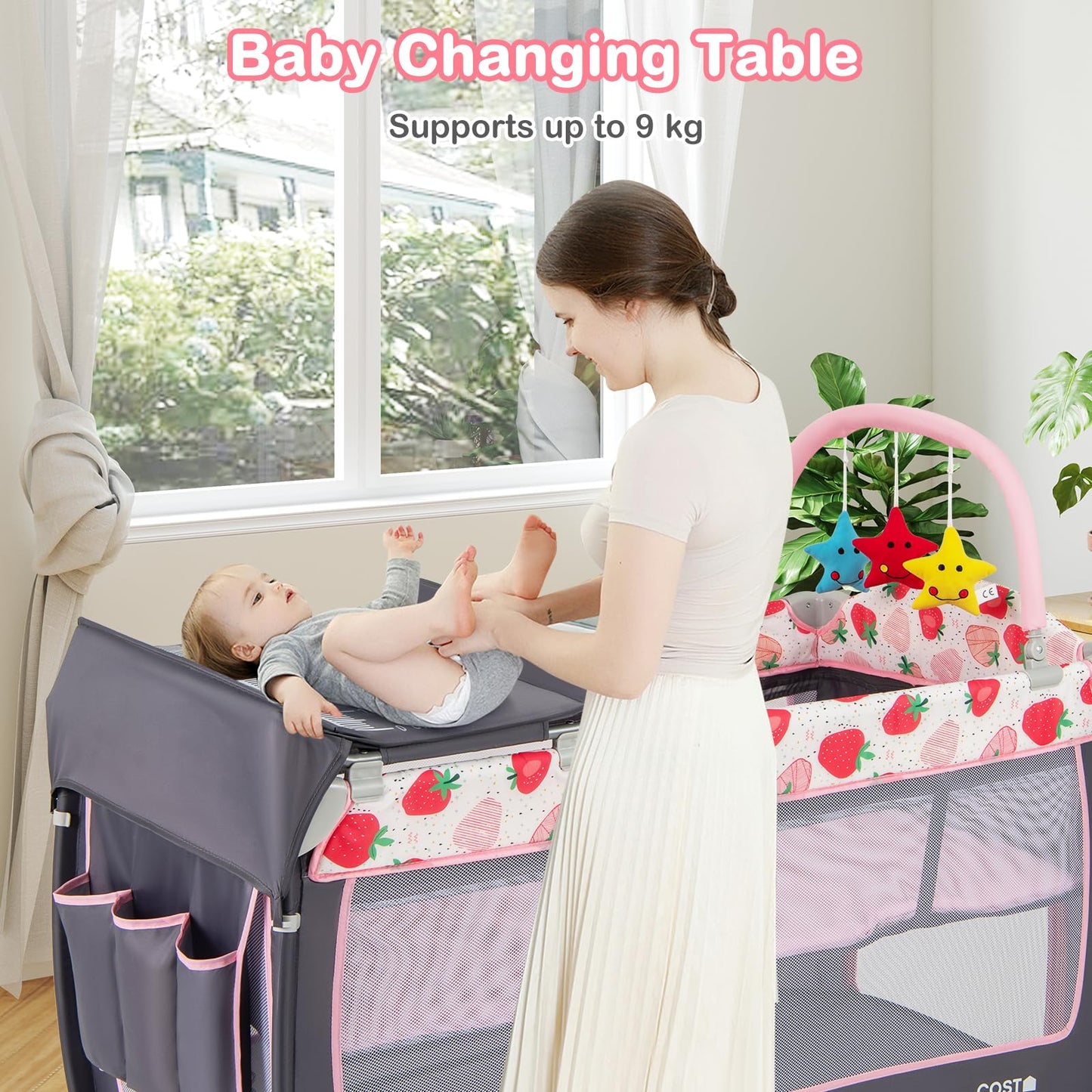 4 in 1 Foldable Travel Cot