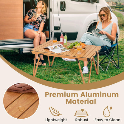 80kg Capacity Roll Up Portable Picnic Table with Storage Bag