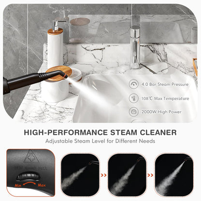 Giantex Steam Cleaner 2000W Multipurpose Steam Mop with 20 Accessories & 1.5L Tank