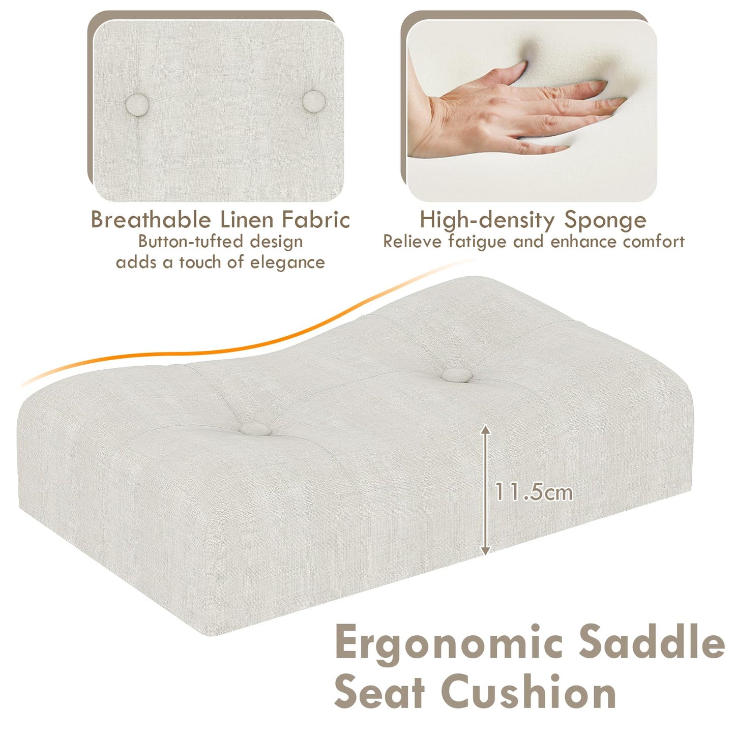 4-Piece Height Bistro Table and Saddle Seat Stools with Power Outlet