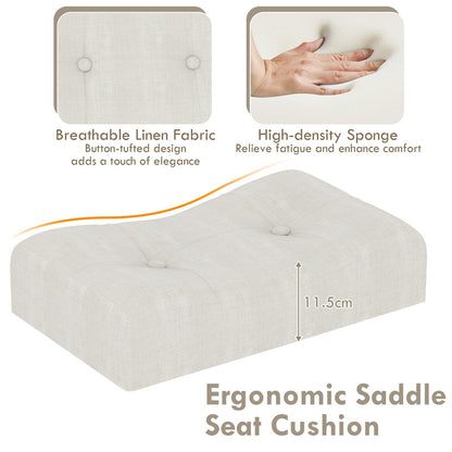 4-Piece Height Bistro Table and Saddle Seat Stools with Power Outlet