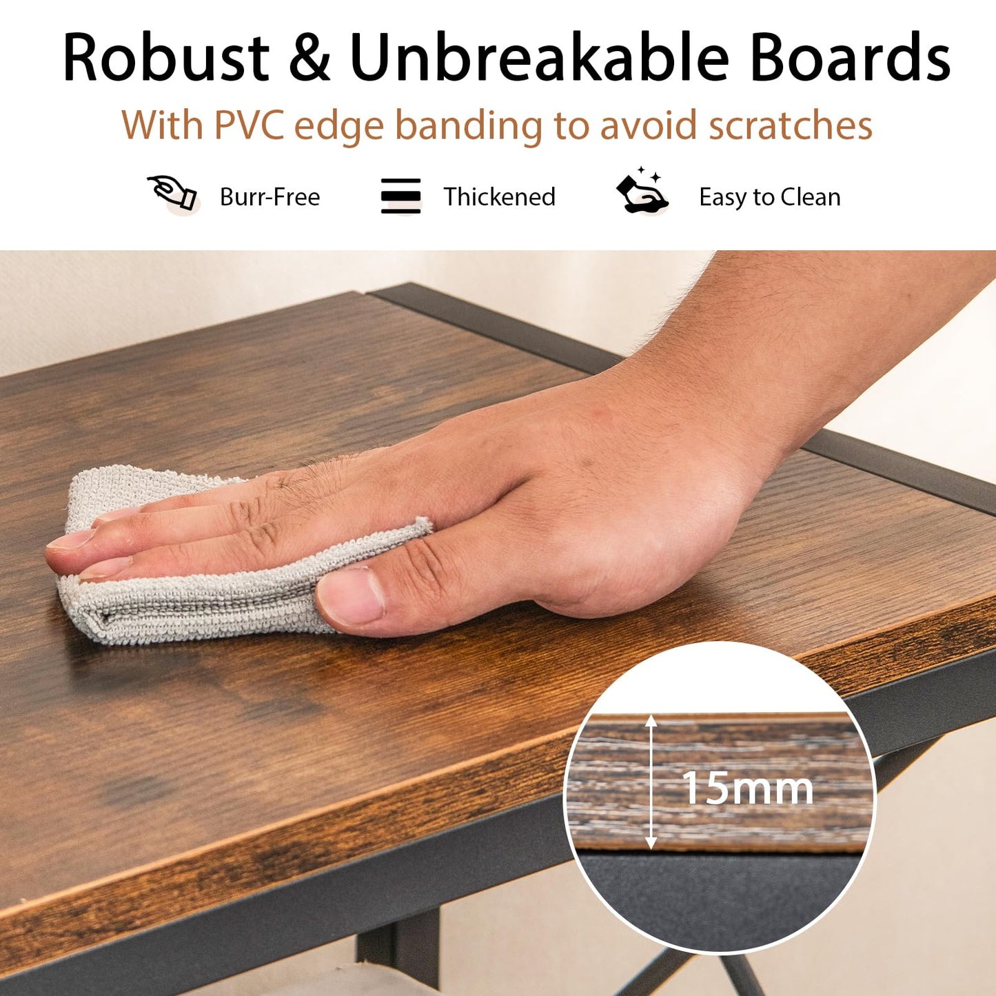 5-Tier Bookshelf 9 Cubes Bookcase with Carbon Steel Frame