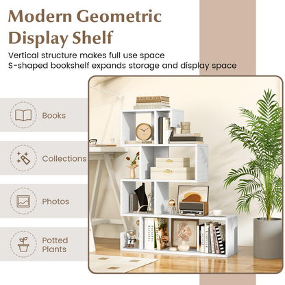 4 Tier Wooden Bookshelf for Living Room Bedroom Office