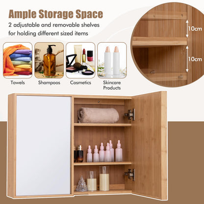 Wall Mounted Storage Cupboard with Reversible Double Door
