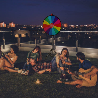 Colored Fortune wheel with Height-Adjustable Tripod