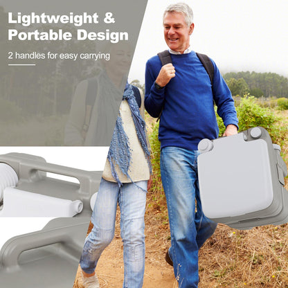 Portable Toilet with 20 L Waste Tank and Flush Pump
