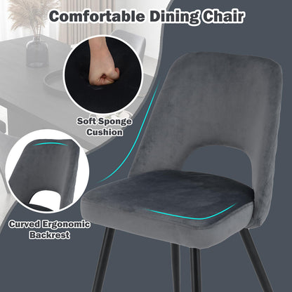 Set of 2 Upholstered Living Room Chair with High-density Sponge Cushion