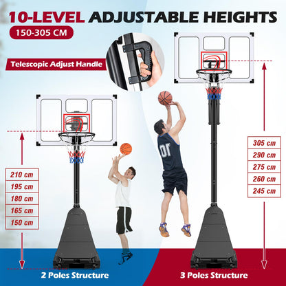 Basketball Hoop, 10FT Basketball Goal System