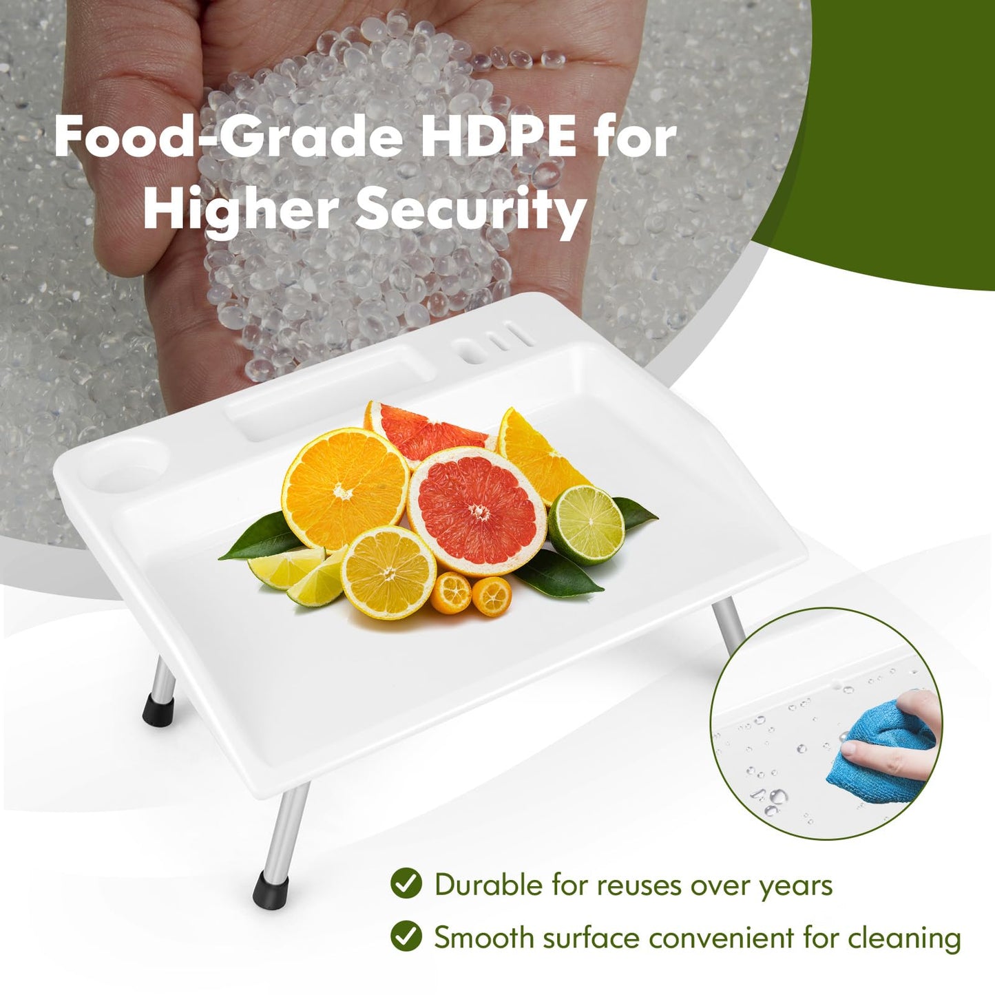 Portable Fish Fillet Table with Drainage Hose