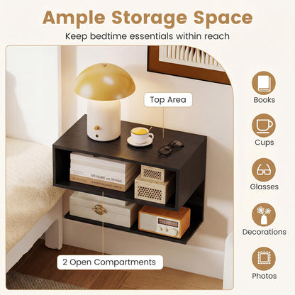 Floating Bedside Table, Wall Mounted Nightstand