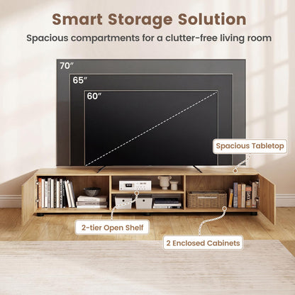 TV Unit for 70 Inch TVs, 160cm TV Stand Cabinet