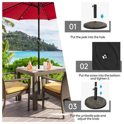 45 x 45 x 34cm Heavy Duty Umbrella Stand Holder