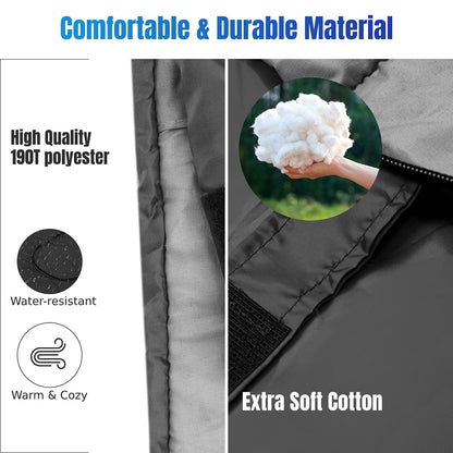 Double Sleeping Bag Extra Large Waterproof with Carrying Bag