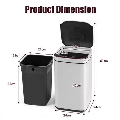 13L Automatic Trash Bin for Home Office Bedroom Bathroom