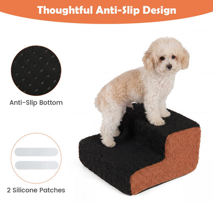 Dog Ladder with Removable Cover and Non-Slip Bottom