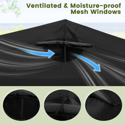 342 x 137 x 193cm 600D Oxford Waterproof Motorbike Cover Shelter