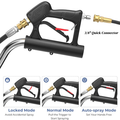 GiantexUK 21’’ Pressure Washer Surface Cleaner 4000 PSI Flat Floor Cleaning Washer with 3/8" Quick Connector