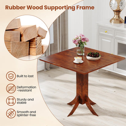 33 Inch Square Dining Table with Pedestal Base