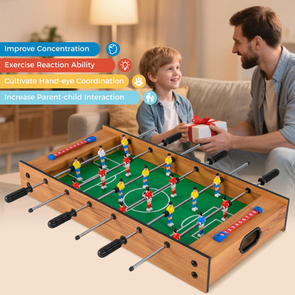 2 In 1 Multi Game Table Compact Tabletop Foosball Table and Hockey Game