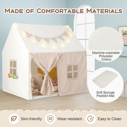 Indoor Large Playhouse with Mat for Boys & Girls
