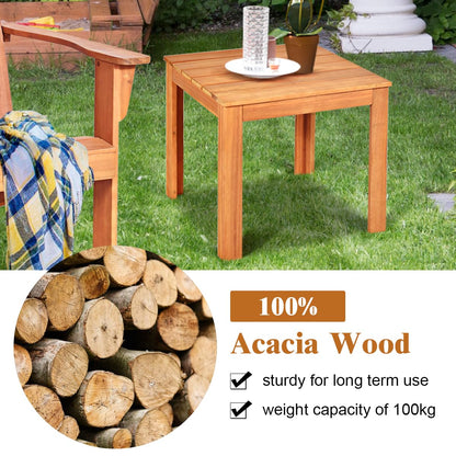 Outdoor Acacia Wood Side Table