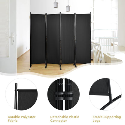 4 Panel Freestanding Wall Privacy Screen Protector (220 x 173cm)