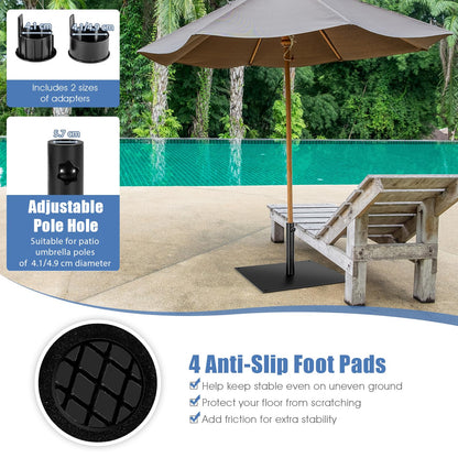 Parasol Base, Heavy Duty Square Market Umbrella Base Stand