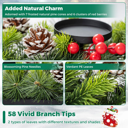 Christmas Table Centrepiece, Xmas Tabletop Decorations