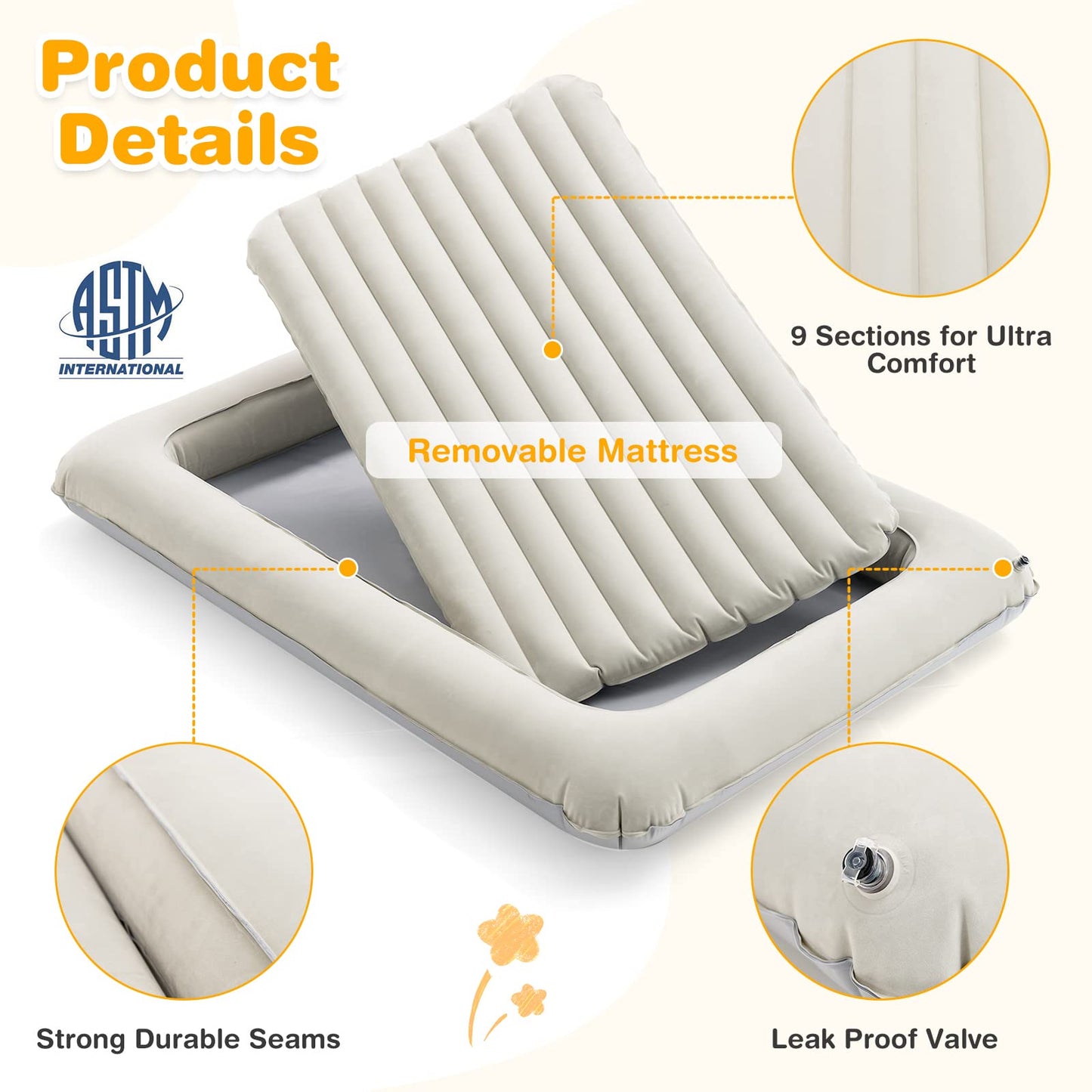 Inflatable Toddler Travel Bed