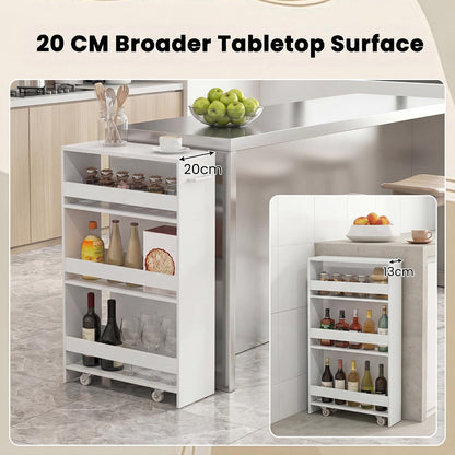 GiantexUK 4-Tier Kitchen Storage Trolley