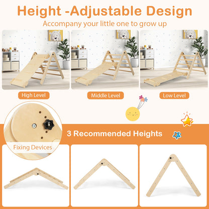 7 in 1 Indoor Wooden Foldable Climbing Toys for Toddlers