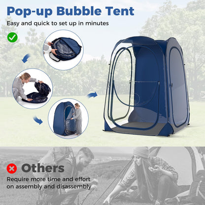 Pop up Bubble Tent, All Weather Sport Shelter Screen House with Carrying Bag